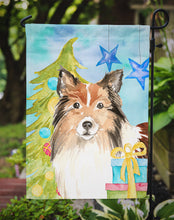 Load image into Gallery viewer, Christmas Tree Sheltie Garden Flag - Outdoor Decorative Yard Flag CK1864GF