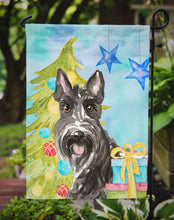 Load image into Gallery viewer, Christmas Tree Scottish Terrier Garden Flag - Outdoor Decorative Yard Flag CK1865GF