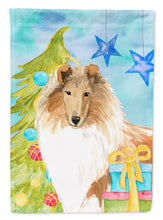Load image into Gallery viewer, Christmas Tree Rough  Collie Garden Flag - Outdoor Decorative Yard Flag CK1867GF