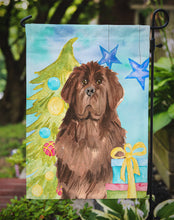 Load image into Gallery viewer, Christmas Tree Newfoundland Garden Flag - Outdoor Decorative Yard Flag CK1869GF