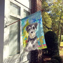 Load image into Gallery viewer, Christmas Tree Schnauzer #2 Flag Canvas House Size CK1870CHF