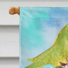 Load image into Gallery viewer, Christmas Tree Labradoodle Flag Canvas House Size CK1874CHF