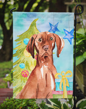 Load image into Gallery viewer, Christmas Tree Vizsla Garden Flag - Outdoor Decorative Yard Flag CK1877GF