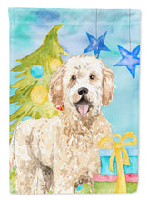 Load image into Gallery viewer, Christmas Tree Goldendoodle Garden Flag - Outdoor Decorative Yard Flag CK1879GF