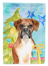 Load image into Gallery viewer, Christmas Tree Boxer Flag Canvas House Size CK1884CHF
