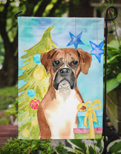 Load image into Gallery viewer, Christmas Tree Boxer Garden Flag - Outdoor Decorative Yard Flag CK1884GF