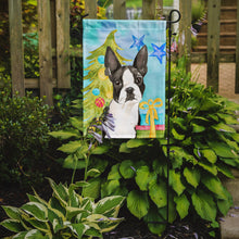 Load image into Gallery viewer, Christmas Tree Boston Terrier Garden Flag - Outdoor Decorative Yard Flag CK1886GF