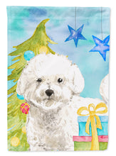 Load image into Gallery viewer, Christmas Tree Bichon Frise Garden Flag - Outdoor Decorative Yard Flag CK1888GF