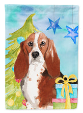Load image into Gallery viewer, Christmas Tree Basset Hound Flag Canvas House Size CK1890CHF