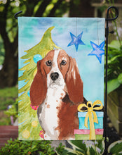 Load image into Gallery viewer, Christmas Tree Basset Hound Garden Flag - Outdoor Decorative Yard Flag CK1890GF