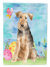 Load image into Gallery viewer, Easter Eggs Welsh Terrier Flag Canvas House Size CK1895CHF