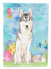 Load image into Gallery viewer, Easter Eggs Siberian Husky Flag Canvas House Size CK1898CHF