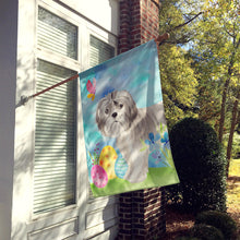 Load image into Gallery viewer, Easter Eggs Shih Tzu Puppy Flag Canvas House Size CK1899CHF