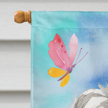 Load image into Gallery viewer, Easter Eggs Shih Tzu Puppy Flag Canvas House Size CK1899CHF