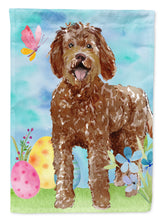 Load image into Gallery viewer, Easter Eggs Labradoodle Flag Canvas House Size CK1911CHF
