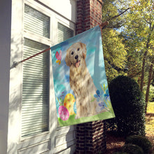 Load image into Gallery viewer, Easter Eggs Golden Retriever Flag Canvas House Size CK1915CHF