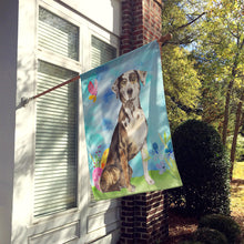 Load image into Gallery viewer, Easter Eggs Catahoula Leopard Dog Flag Canvas House Size CK1919CHF