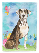 Load image into Gallery viewer, Easter Eggs Catahoula Leopard Dog Flag Canvas House Size CK1919CHF