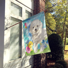 Load image into Gallery viewer, Easter Eggs Bichon Frise Flag Canvas House Size CK1925CHF