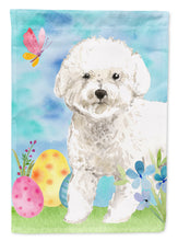Load image into Gallery viewer, Easter Eggs Bichon Frise Garden Flag - Outdoor Decorative Yard Flag CK1925GF