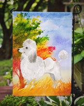 Load image into Gallery viewer, Fall Poodle Garden Flag - Outdoor Decorative Yard Flag CK1929GF