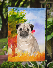 Load image into Gallery viewer, Fall Fawn Pug Garden Flag - Outdoor Decorative Yard Flag CK1934GF