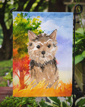 Load image into Gallery viewer, Fall Norwich Terrier Garden Flag - Outdoor Decorative Yard Flag CK1936GF