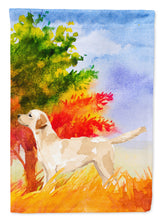 Load image into Gallery viewer, Fall Yellow Labrador Retriever Garden Flag - Outdoor Decorative Yard Flag CK1938GF