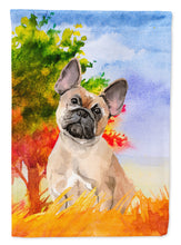 Load image into Gallery viewer, Fall Fawn French Bulldog Flag Canvas House Size CK1943CHF
