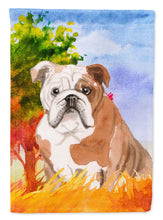 Load image into Gallery viewer, Fall English Bulldog Garden Flag - Outdoor Decorative Yard Flag CK1944GF