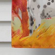 Load image into Gallery viewer, Fall Dalmatian Flag Canvas House Size CK1945CHF
