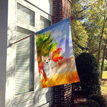 Load image into Gallery viewer, Fall Corgi Flag Canvas House Size CK1946CHF