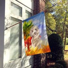 Load image into Gallery viewer, Fall Goldendoodle Flag Canvas House Size CK1949CHF