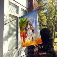 Load image into Gallery viewer, Fall Chocolate Parti Cocker Spaniel Flag Canvas House Size CK1952CHF