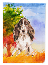 Load image into Gallery viewer, Fall Chocolate Parti Cocker Spaniel Flag Canvas House Size CK1952CHF