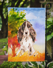 Load image into Gallery viewer, Fall Chocolate Parti Cocker Spaniel Garden Flag - Outdoor Decorative Yard Flag CK1952GF