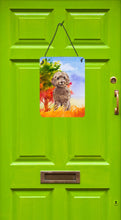 Load image into Gallery viewer, Fall Chocolate Labradoodle Wall or Door Hanging Prints CK1953DS1216