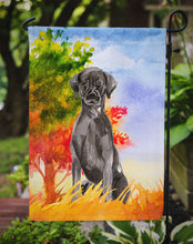 Load image into Gallery viewer, Fall Black Labrador Retriever Garden Flag - Outdoor Decorative Yard Flag CK1957GF