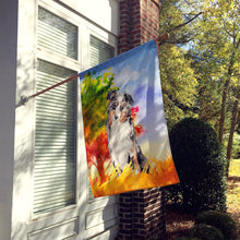 Load image into Gallery viewer, Fall Australian Shepherd Flag Canvas House Size CK1960CHF