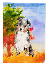 Load image into Gallery viewer, Fall Australian Shepherd Garden Flag - Outdoor Decorative Yard Flag CK1960GF
