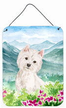 Load image into Gallery viewer, Mountian Flowers Westie Wall or Door Hanging Prints CK1965DS1216