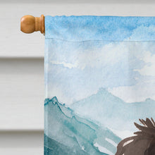 Load image into Gallery viewer, Mountian Flowers Tricolor Cavalier Spaniel Flag Canvas House Size CK1966CHF