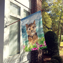 Load image into Gallery viewer, Mountian Flowers Norwich Terrier Flag Canvas House Size CK1971CHF