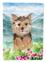 Load image into Gallery viewer, Mountian Flowers Norwich Terrier Garden Flag - Outdoor Decorative Yard Flag CK1971GF
