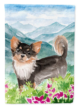 Load image into Gallery viewer, Mountian Flowers Chihuahua Flag Canvas House Size CK1972CHF
