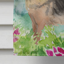 Load image into Gallery viewer, Mountian Flowers German Shepherd Flag Canvas House Size CK1977CHF
