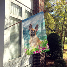Load image into Gallery viewer, Mountian Flowers Fawn French Bulldog Flag Canvas House Size CK1978CHF