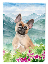 Load image into Gallery viewer, Mountian Flowers Fawn French Bulldog Garden Flag - Outdoor Decorative Yard Flag CK1978GF