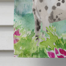 Load image into Gallery viewer, Mountian Flowers Dalmatian Flag Canvas House Size CK1980CHF