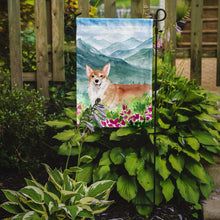 Load image into Gallery viewer, Mountian Flowers Corgi Garden Flag - Outdoor Decorative Yard Flag CK1981GF